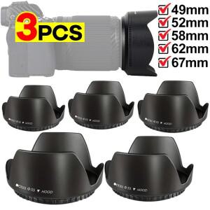 49mm 52mm 나사형 꽃잎 렌즈 후드 캐논호환 니콘 호환 소니호환 올림푸스호환 펜탁스호환 카메라 액세서리