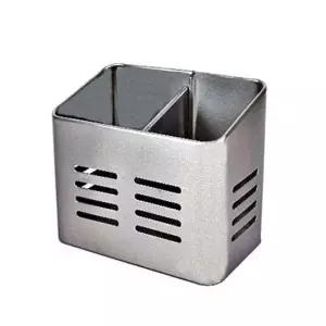 스텐 사각 다용도통 수저꽂이 숟가락통 물빠짐 칫솔통 주방 욕실 화장실 보관 수납