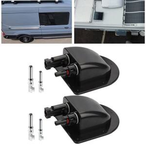 태양광 RV 정션 박스 이중 구멍 와이어 케이블 커넥터 전지 패널 씰링 캐러밴 전동 홈 보트 용 방수