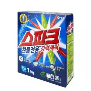 애경스파크 일반드럼겸용세제 1kg 카톤 지함박스 - O