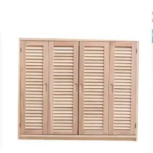 원목 장롱 이불장 엔틱 고무나무 낮은 슬라이딩 옷장 나무