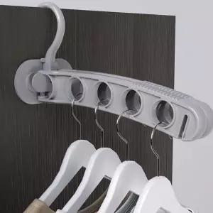 접이식 접는 옷걸이 정리 공간 절약 행거 그레이