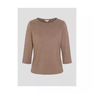 매장정품 빈폴 BEANPOLE LADIES 7부 보트넥 슬림핏 티셔츠 브라운 (BF5741C01D) BF5741C01D 653347