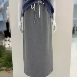 백화점 온앤온 허리배색 밴딩 롱 스커트 NJW5AS801