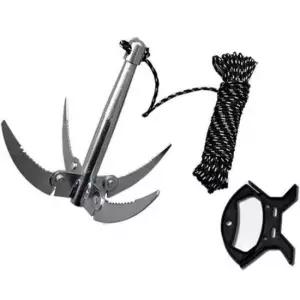 업그레이드 휴대용 접이식 수초제거기 손잡이 로프 세트 낚시 필수품 수초제거 낚시용품