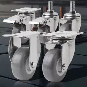 경량용75mm스텐 이동바퀴 작은회전 고정가구 앵글미니 바퀴 의자바퀴