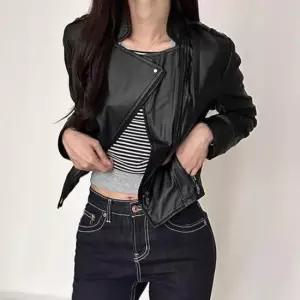 [의류] 폴시즌 여자 집업 연출타이트핏 라이더자켓 스타일 RIDER04