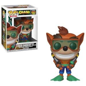 펀코 팝 게임: 크래시 밴디쿠트 피규어, 수집용 - 스쿠버 충돌 장비 멀티컬러와