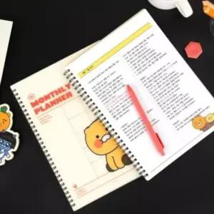 [문구/오피스] B5 캐릭터 월간 다이어리 PP커버 플래너 일정관리 수첩