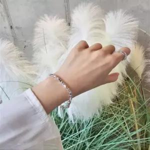 SS1031 여성 실버 불규칙 디자인 은 팔찌 유니크 데일리 은팔찌 실버 925