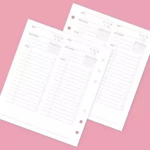 A6 WIDE 6공 데일리 투두 리필 속지 사무용품