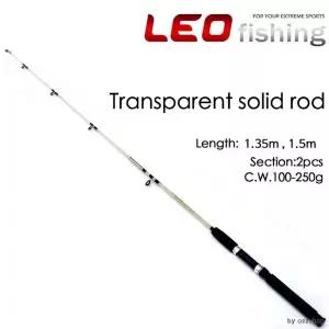 [콩심팥심]투명 루어 낚시대 릴 대 루어대