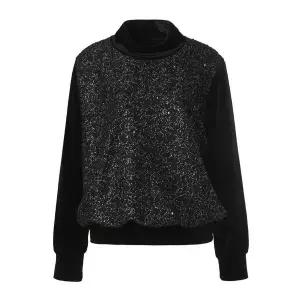 크레송 벨벳혼방스팽글티셔츠 NWCFRP74 387438