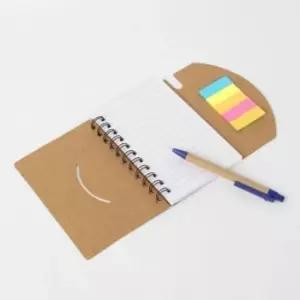 [문구/오피스] 브라운 색상 메모 수첩 핸디 볼펜 팬시 정리