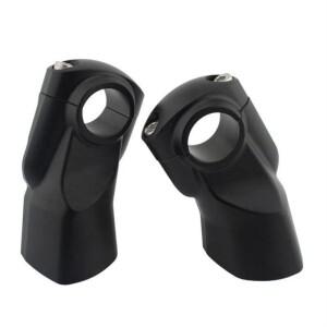 트라이엄프 로켓-3GT/R 로켓 3R 2019-2024 호환 오토바이 핸들바 마운트 클램프 리프트 22MM 백이동 블랙