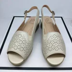 [행복한백화점][에스콰이아]여성 4센치 발편한 쿠션 양가죽 샌들