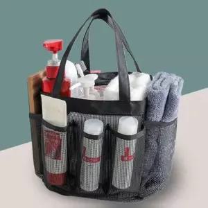 목욕탕 물빠짐 그물 가방 비치백 메쉬 포켓 수영가방 WFG37Q5