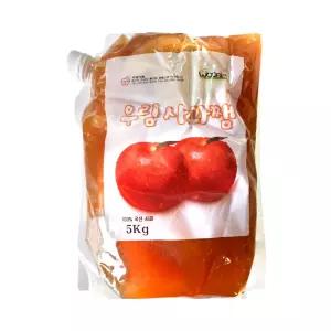 우림 사과쨈 5kg 와플잼 대용량 파우치 사과잼