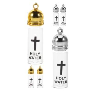 6개 세트 기독교 성수병 - 투명 유리 용기 장식용 가능 교회용 물병