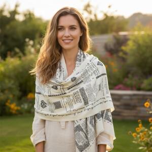 기독교 랩 스카프 영감을 주는 성경 구절 담요 여성 교사 어머니 교회 선물용