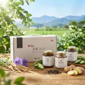 [황금 농도] 궁중비방 72시간의 기다림 수제 여주차 도라지생강청 선물세트