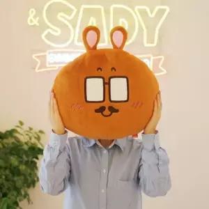 생일선물 마조앤새디 남편 얼굴 쿠션 웹툰 캐릭터 곰돌이