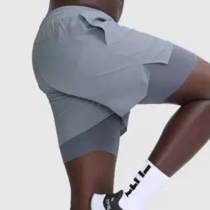 남성 러닝 숏팬츠 2in1 헬스 레깅스 반바지