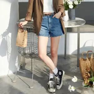 여자 3부 4부 빈티지 워싱 데일리 청반바지