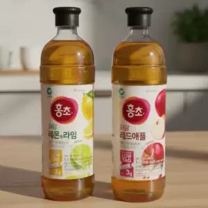 홍초 저당 기능성 레몬라임 1.5L + 레드애플 1.5L