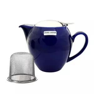 제로제팬 도자기 티포트 라운드 마린블루 350ml 티팟 차주전자