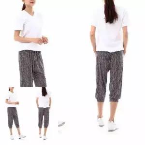 [라일리여성의류] Rly 여성용 7부 아이스 쿨바지 FREE 스트라이프