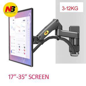 NB F150 알루미늄 가스 스프링 3-12kg 100x100 75x75 17-35인치 TV 모니터 벽걸이 스크린 에어 프레스 벽