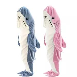 상어잠옷 웃긴잠옷 동물 특이한 커플 입는 후드담요 상어 잠옷 웃긴 동물 특이한 담요 입는 커플 귀여운