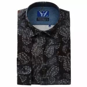 [롯데백화점]예작 빅프린트 페이즐리 기모 긴팔셔츠 YJEWUA743