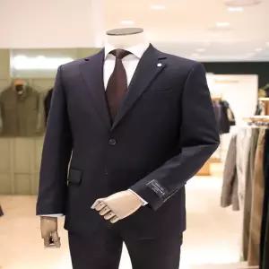 [BON]본 이태리 수입원단 프리미엄 테일러드 슬림핏 네이비 수트 BN4FJA003