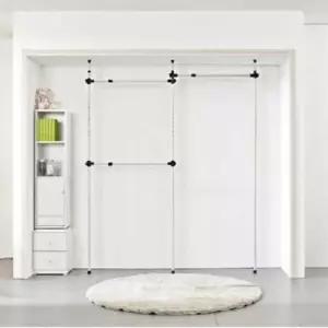 [라일리생활건강] Rly 고정식 행거 25mm 3단 행거옷장 2단행거