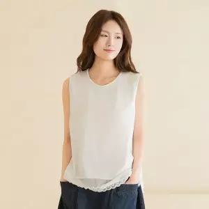 [마담4060]엄마옷 마담4060 [내추럴포엠]이중레이스나시 여성 데일리 민소매 -RSL2603001-..