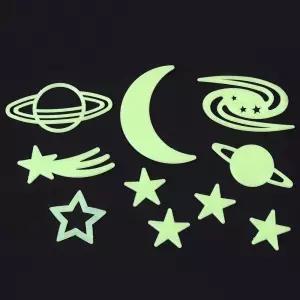 야광 스티커 별+달+우주 10P 형광 별자리 밤하늘