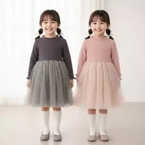 골드스타 샤튜튜 여아동 긴팔 레이스 원피스 304042