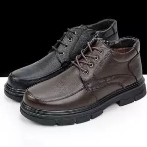 방한화 소가죽 내부 인조퍼 겨울 구두 로퍼 옆지퍼 부츠