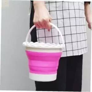 ( )접이식 미술물통 원형 수채화물통 미술용물통 접이식수채화물통