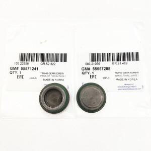 Chevrolet Cruze Sonic Epica Opel Mokka Astra Zafira OEM #55571241 55557288 용 캠축 치아 스크류 캡 1