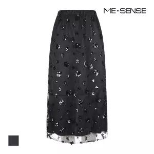 [미센스] 스팽글 레이스 스커트_MB44SKMG01Z