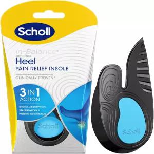 Scholl in-Balance Orthotics 발뒤꿈치 및 발목 - 용 깔창 3-in-1 중간 사이즈 영국 7-8.5 1켤레