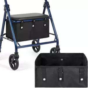 보행기용 바구니 4륜 롤레이터 13 x 9 6용 시트 가방에 담긴 노인용 재사용 가능한 보행기 접이식