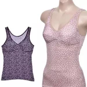 [라일리여성언더웨어] Rly 플라워 인견 노와이어 브라런닝 여성나시 여성런닝