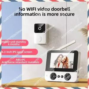 호환 -A21Z M15 비디오 무선 전자 초인종 야외 모니터링 비디오 테이프 적외선 야간 홈 음성 인터콤 EU-PLU