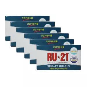 [셀러허브][알유21] 알유21 비타민 C 4.5g, 6정, 6개 (S39138721)