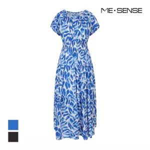 [미센스] 허리스모킹 패턴원피스_MB47OPS321Z