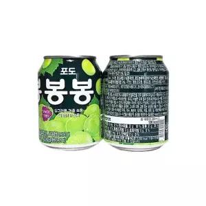[셀러허브]해태 포도 봉봉 캔음료 알갱이 뚱캔 238ml x 48개 /s (S42542999)